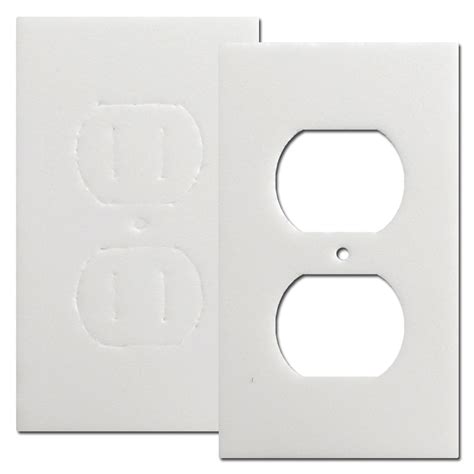 electrical box under insulation|switch plate insulation gaskets.